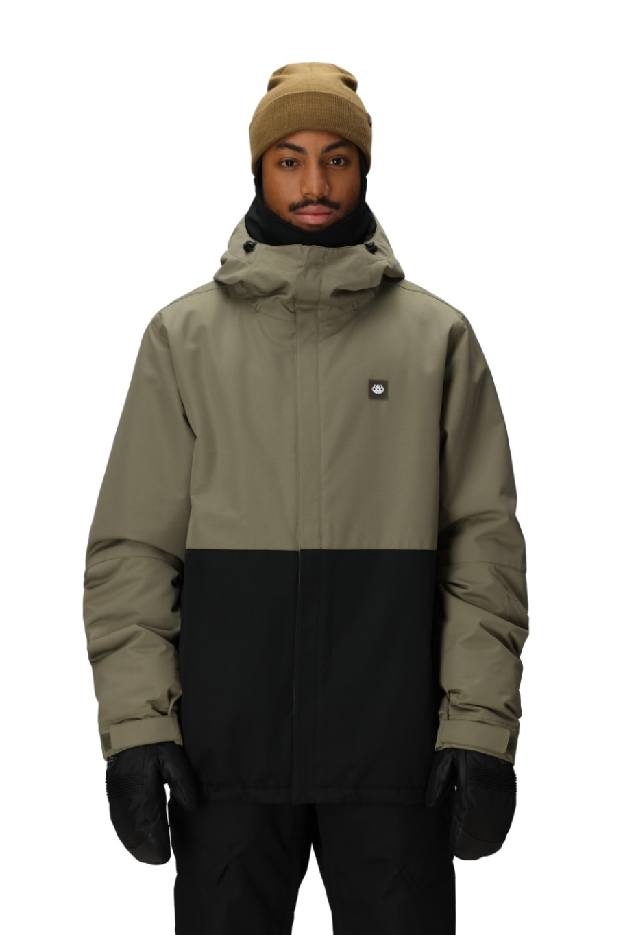 686 ロクハチロク MENS FOUNDATION INSULATED JACKET SAGE COLORBLOCK 25-26 スノーボード ウェア