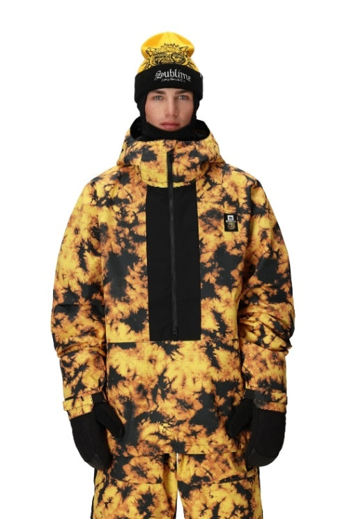 686 ロクハチロク MENS 686 SUBLIME SHELL ANORAK SUBLIME ORANGE TIE DYE 25-26 スノーボード ウェア