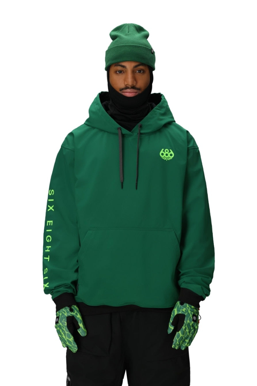 686 ロクハチロク MENS WATERPROOF TEAM HOODY EMERALD GREEN 25-26 スノーボード ウェア
