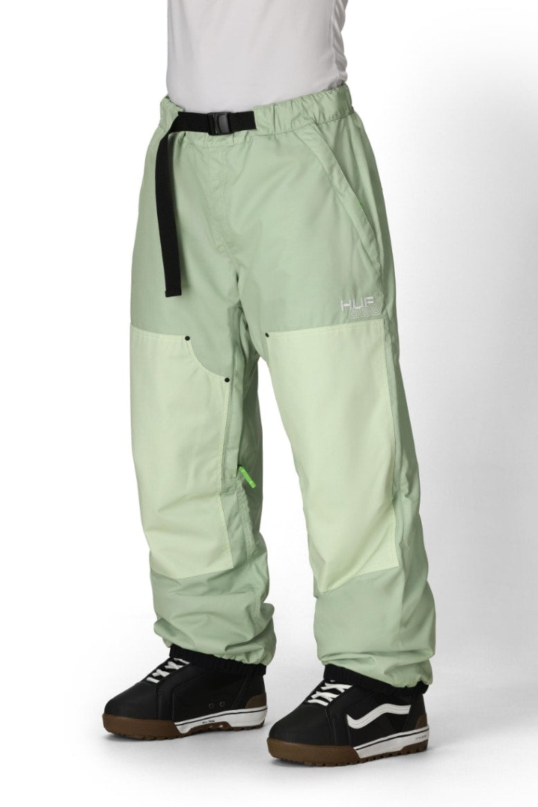 686 ロクハチロク MENS 686 HUF DOUBLE H SHELL PANT HUF GREEN COLORBLOCK 25-26 スノーボード ウェア