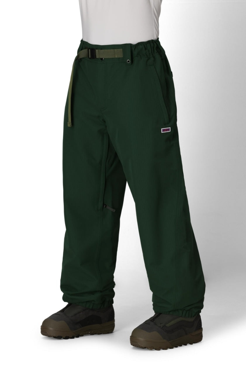 686 ロクハチロク MENS DOJO SHELL PANT MOSS GREEN RIPSTOP 25-26 スノーボード ウェア