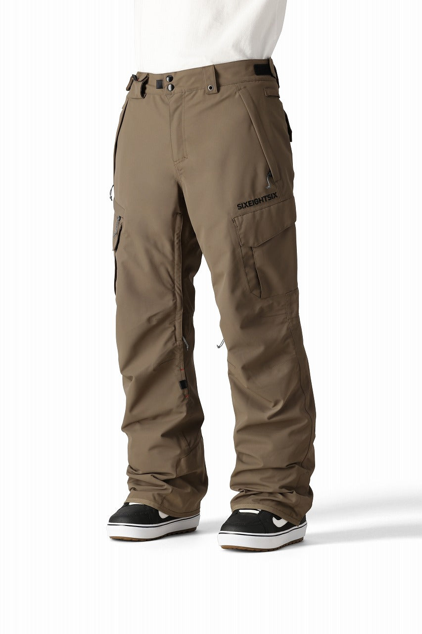686 ロクハチロク Men's SMARTY? 3-in-1 Cargo Pant TOBACCO 25-26 スノーボード ウェア