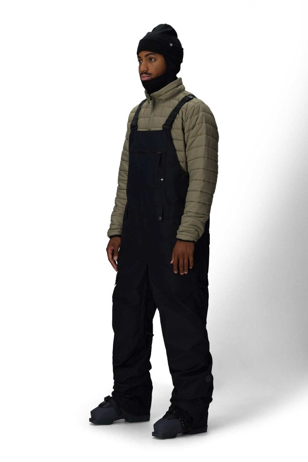 686 ロクハチロク MENS 20K HOT LAP SHELL BIB BLACK 25-26 スノーボード ウェア