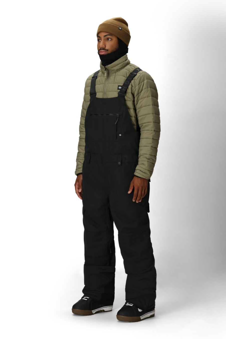 686 ロクハチロク MENS HOT LAP INSULATED BIB BLACK 25-26 スノーボード ウェア