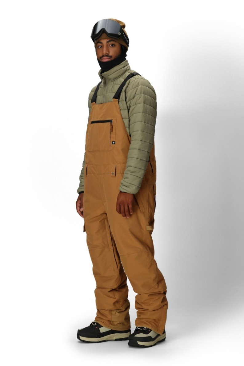 686 ロクハチロク MENS HOT LAP INSULATED BIB CARAMEL RIPSTOP 25-26 スノーボード ウェア