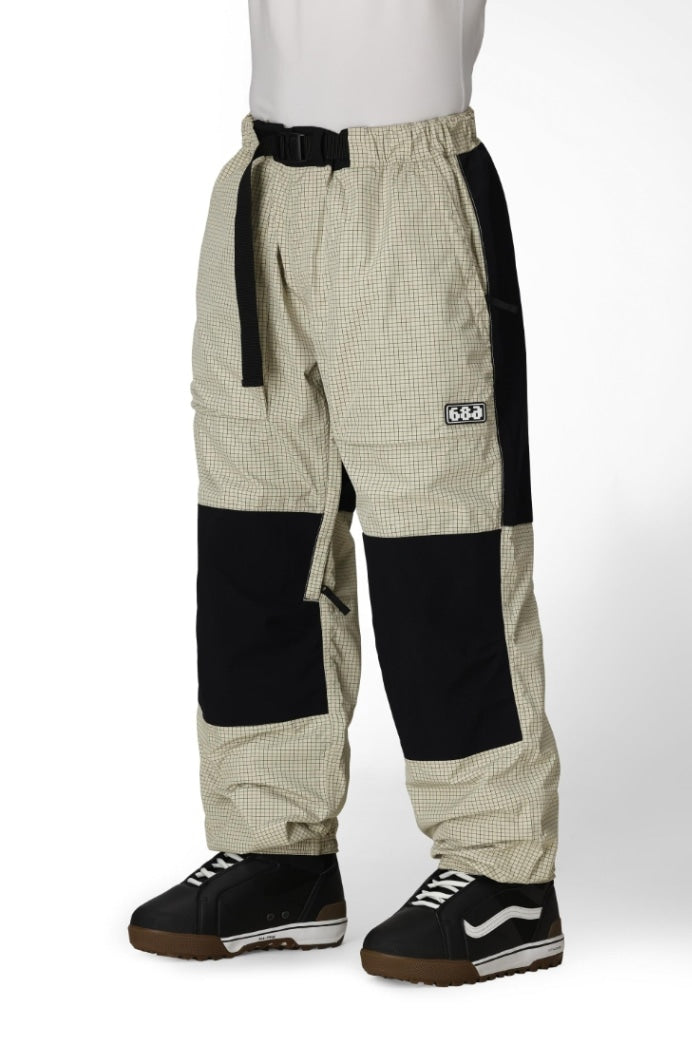 686 ロクハチロク Men's Ghost 2.5L Pant LIMESTONE GRID 25-26 スノーボード ウェア