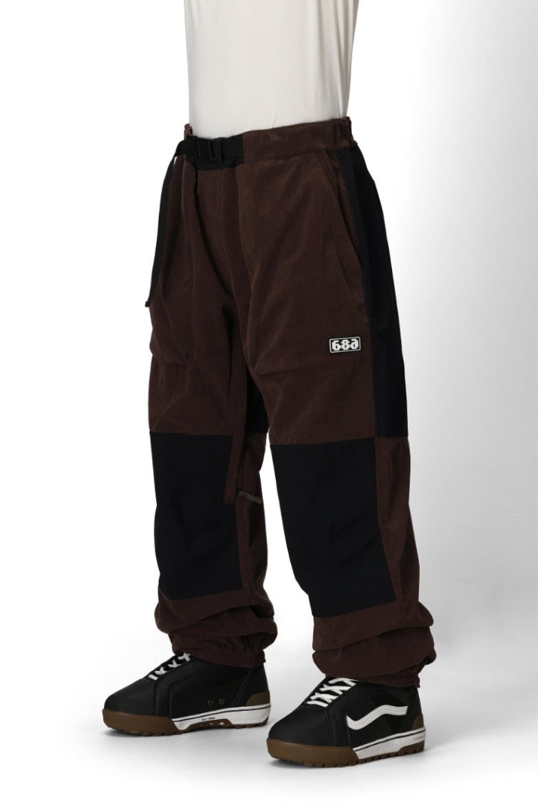 686 ロクハチロク Men's Ghost 2.5L Pant COFFEE CORDUROY 25-26 スノーボード ウェア