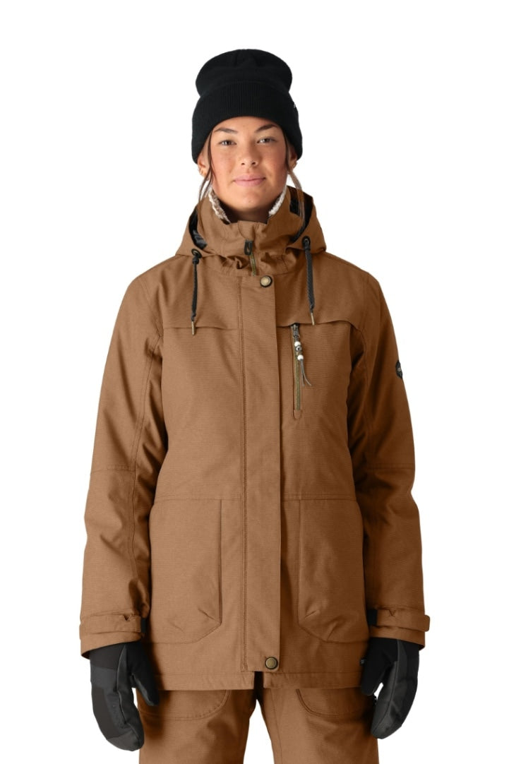 686 ロクハチロク Women's Spirit Jacket CARAMEL RIPSTOP 25-26 スノーボード ウェア