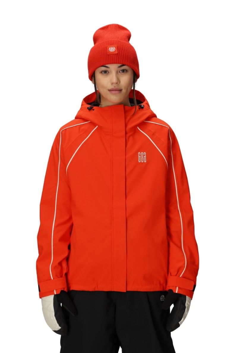 686 ロクハチロク WOMENS HOLOGRAM SHELL JACKET FLARE 25-26 スノーボード ウェア