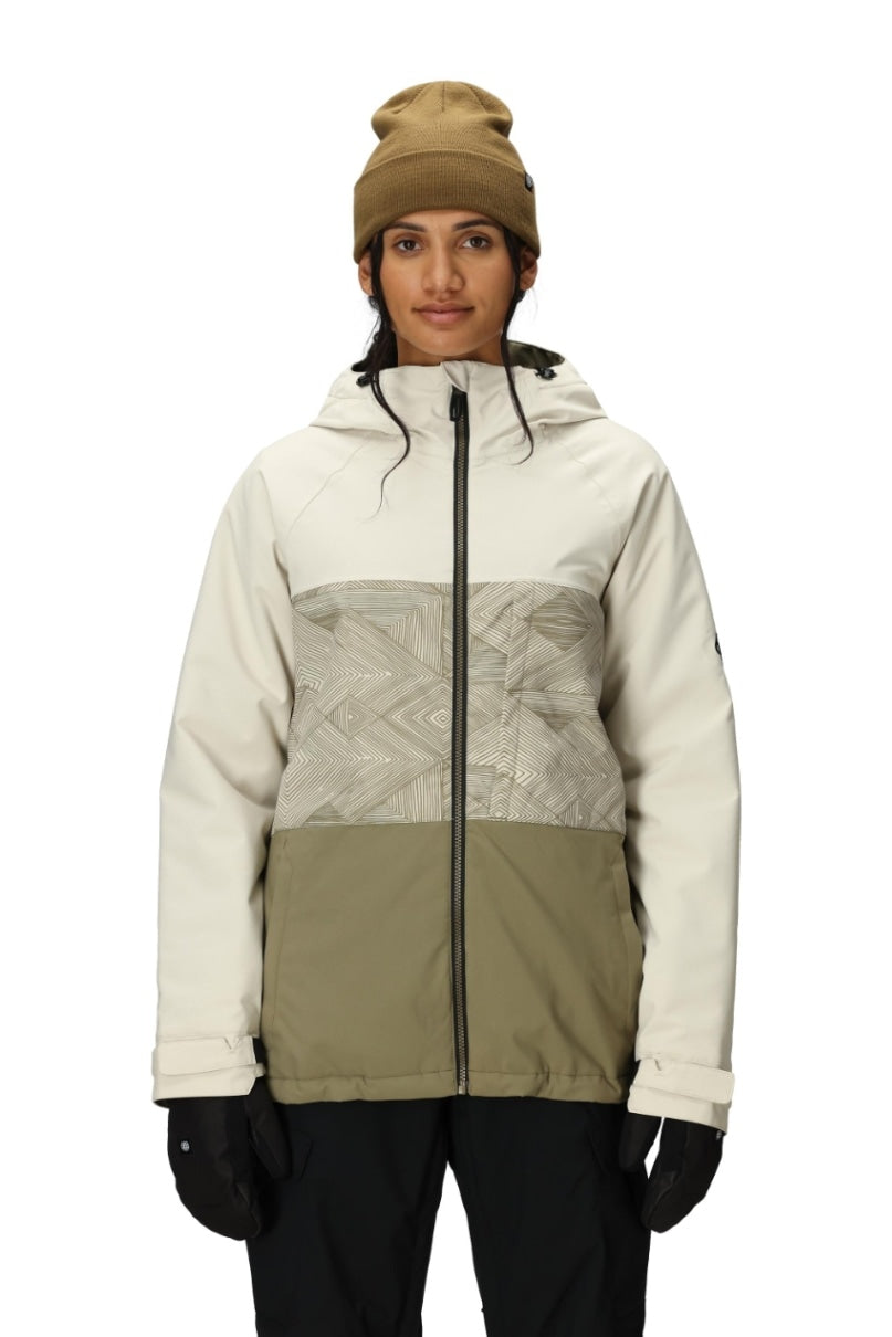 686 ロクハチロク WOMENS ATHENA INSULATED JACKET LIMESTONE COLORBLOCK 25-26 スノーボード ウェア