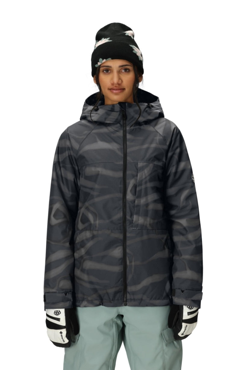 686 ロクハチロク WOMENS ATHENA INSULATED JACKET BLACK VAPORS 25-26 スノーボード ウェア