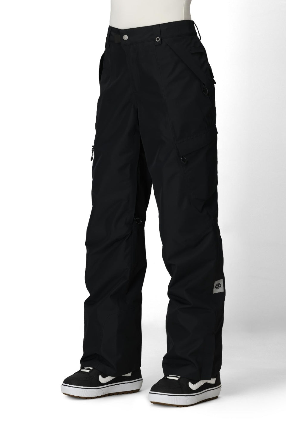 686 ロクハチロク WOMENS GEODE THERMAGRAPH PANT BLACK 25-26 スノーボード ウェア
