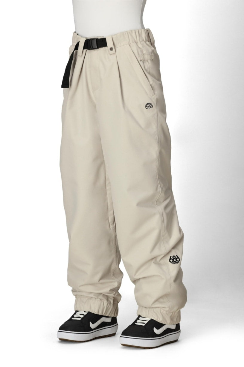 686 ロクハチロク WOMENS OUTLINE SHELL PANT LIMESTONE 25-26 スノーボード ウェア