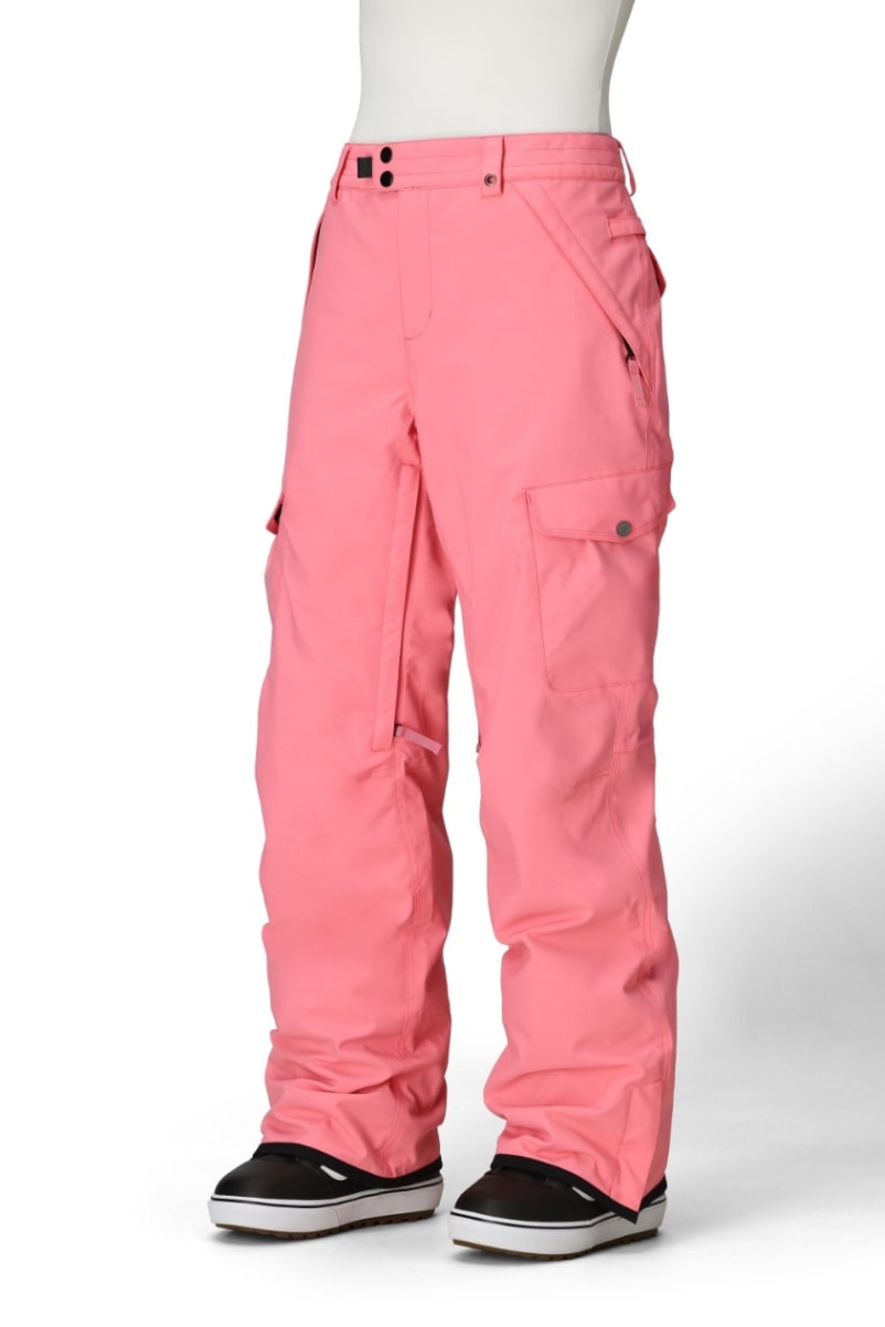 686 ロクハチロク WOMENS AURA INSULATED CARGO PANT GERANIUM PINK 25-26 スノーボード ウェア