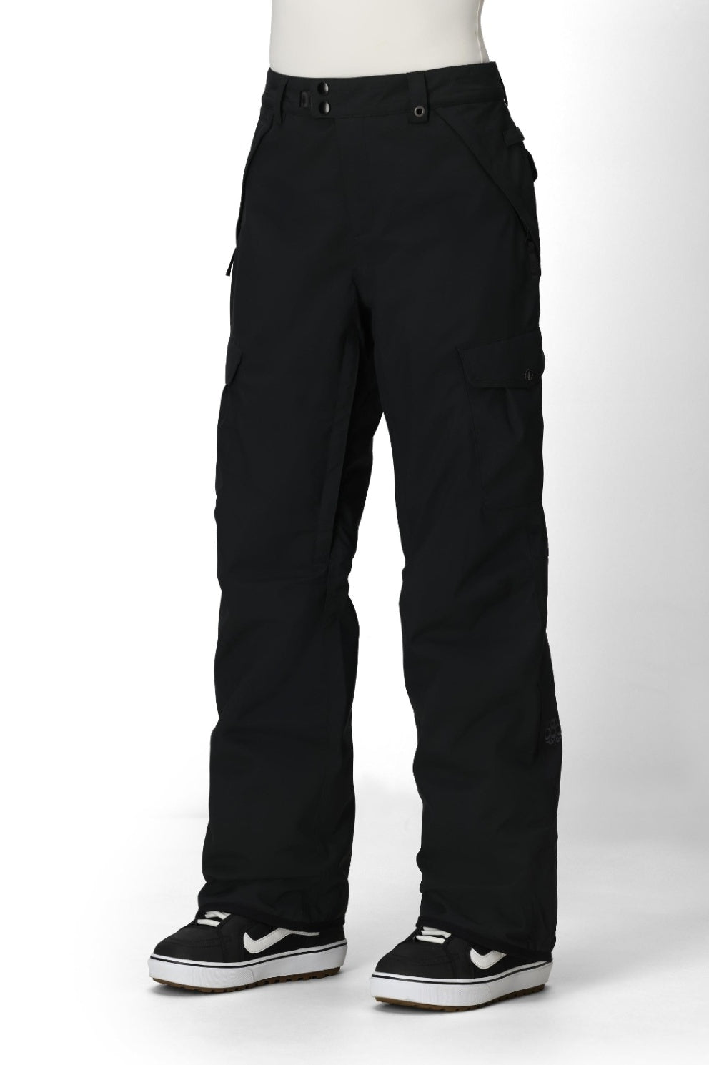 686 ロクハチロク WOMENS AURA INSULATED CARGO PANT BLACK 25-26 スノーボード ウェア