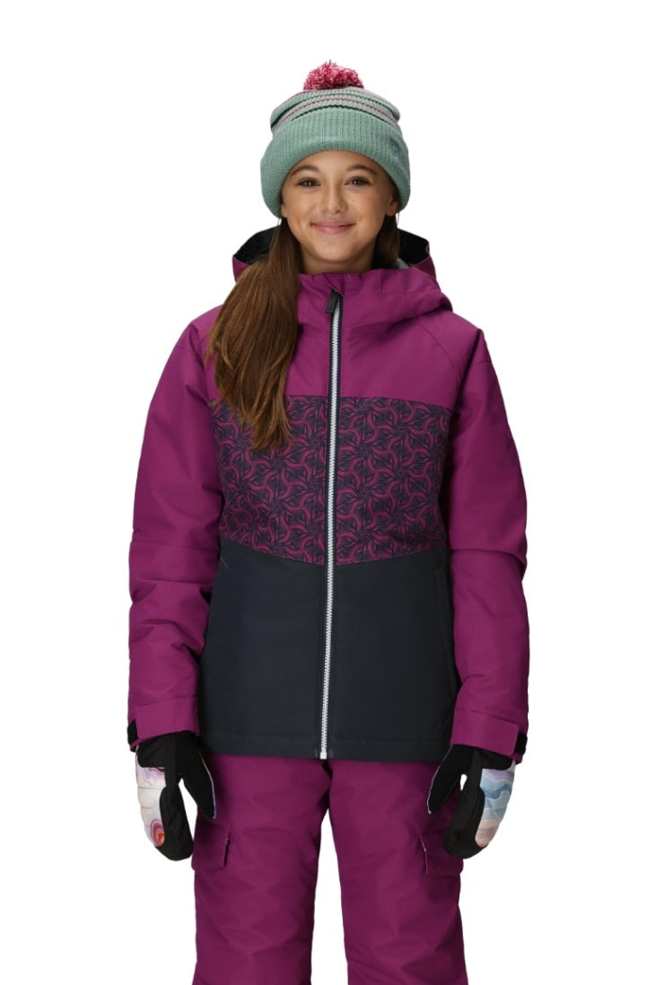 686 ロクハチロク Girls' Athena Insulated Jacket VIOLET COLORBLOCK 25-26 スノーボード ウェア