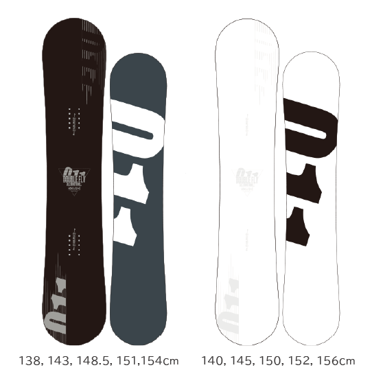 011Artistic ゼロワンワン DOUBLE FLY 148.5~156 25-26 スノーボード ボード