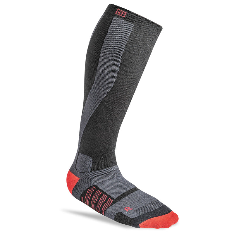 DEELUXE ディーラックス THERMO SOCKS EVO + 25-26 スノーボード アクセサリー BLACK/RED