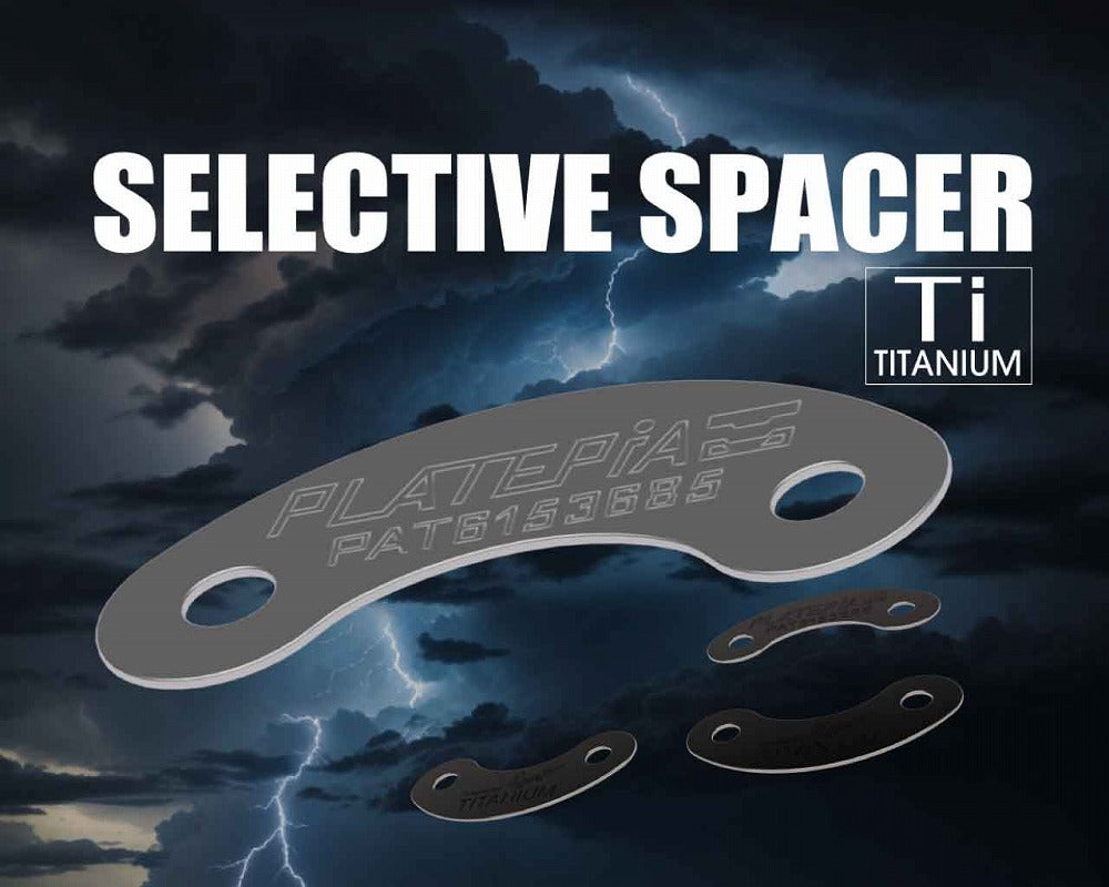 PLATEPIA  SELECTIVE SPACER チタン製 4枚1組 スノーボード アクセサリー
