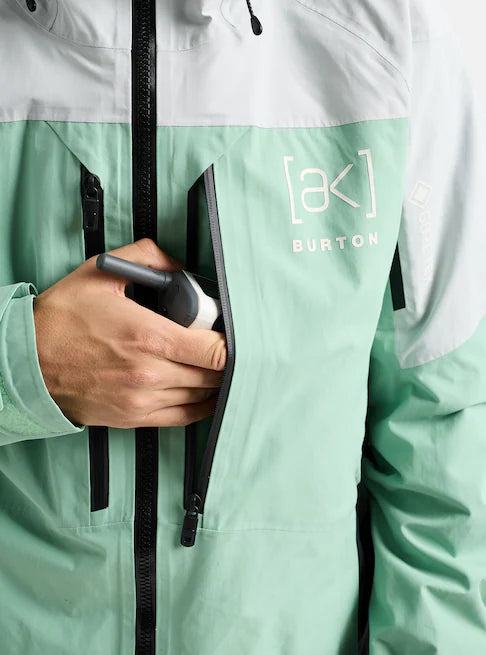 スノーボード ウェア バートン BURTON AK Swash GORE-TEX Jacket Gray Cloud / Soft Sage / True Black 25-26 送料無料 日本正規品 予約商品 店頭受け取り可能