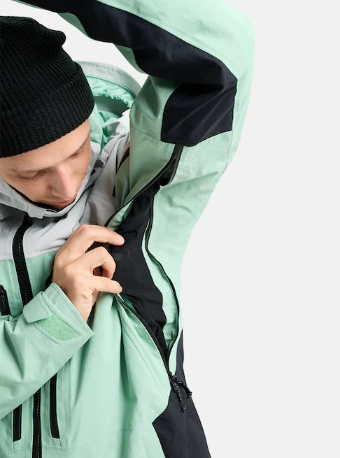 スノーボード ウェア バートン BURTON AK Swash GORE-TEX Jacket Gray Cloud / Soft Sage / True Black 25-26 送料無料 日本正規品 予約商品 店頭受け取り可能