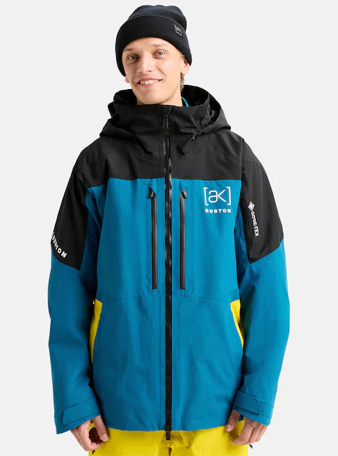 スノーボード ウェア バートン BURTON AK Swash GORE-TEX Jacket True Black / Blue Teal / Atomic Yellow 25-26 送料無料 日本正規品 予約商品 店頭受け取り可能