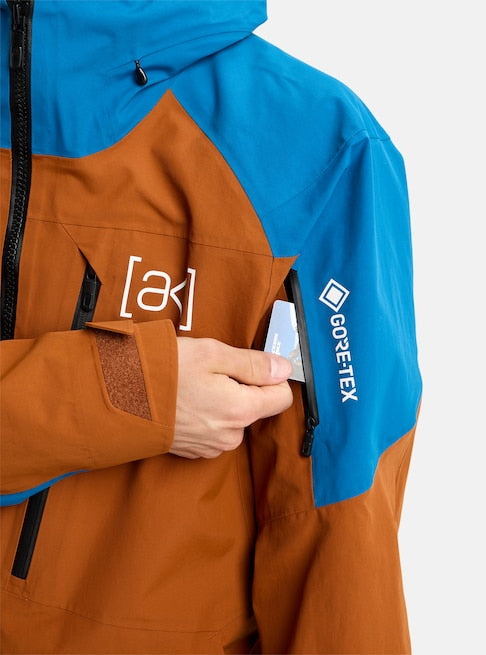 スノーボード ウェア バートン BURTON AK Cyclic GORE-TEX 2L Jacket Chestnut Brown / Blue Teal 25-26 送料無料 日本正規品 予約商品 店頭受け取り可能