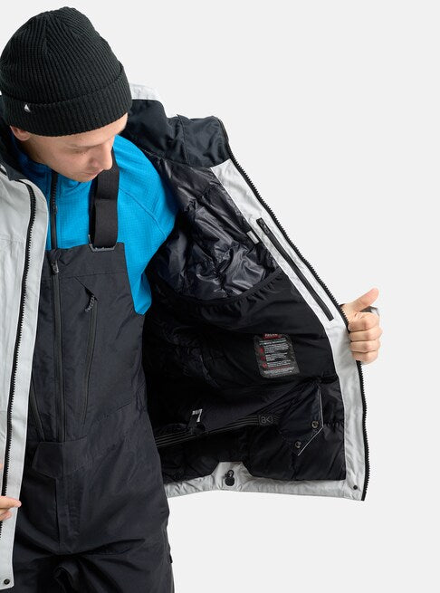 スノーボード ウェア バートン BURTON AK LZ GORE-TEX Down Jacket Gray Cloud 25-26 送料無料 日本正規品 予約商品 店頭受け取り可能