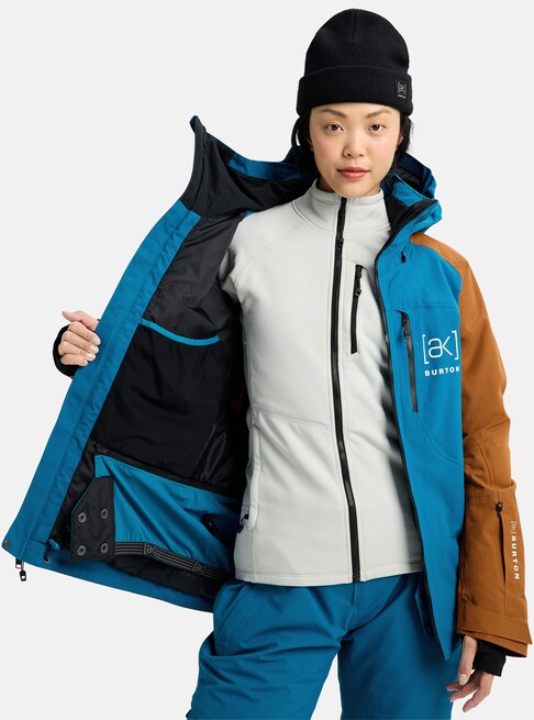 スノーボード ウェア バートン BURTON W AK Embark GORE-TEX 2L Jacket Blue Teal / Chestnut Brown 25-26 送料無料 日本正規品 予約商品 店頭受け取り可能