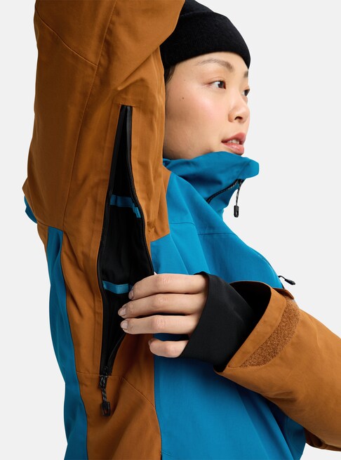 スノーボード ウェア バートン BURTON W AK Embark GORE-TEX 2L Jacket Blue Teal / Chestnut Brown 25-26 送料無料 日本正規品 予約商品 店頭受け取り可能