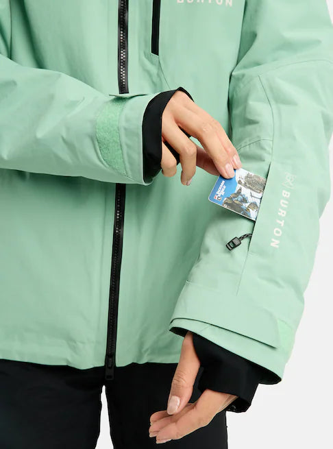 スノーボード ウェア バートン BURTON W AK Embark GORE-TEX 2L Jacket Soft Sage 25-26 送料無料 日本正規品 予約商品 店頭受け取り可能