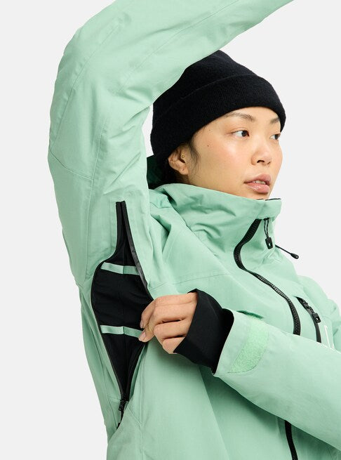 スノーボード ウェア バートン BURTON W AK Embark GORE-TEX 2L Jacket Soft Sage 25-26 送料無料 日本正規品 予約商品 店頭受け取り可能