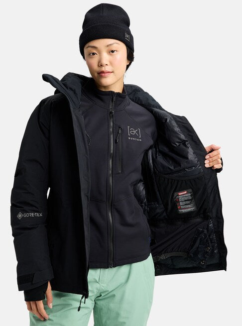 スノーボード ウェア バートン BURTON W AK Flare 2L Down GORE-TEX Down Jacket True Black 25-26 送料無料 日本正規品 予約商品 店頭受け取り可能
