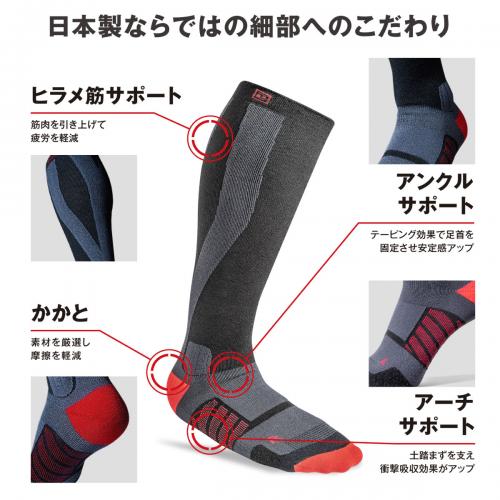 DEELUXE ディーラックス THERMO SOCKS EVO + 25-26 スノーボード アクセサリー BLACK