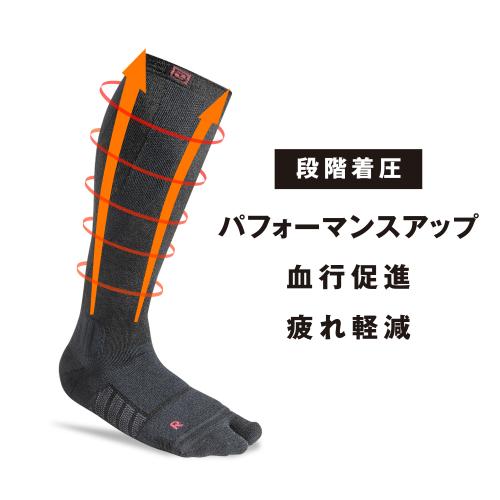 DEELUXE ディーラックス THERMO SOCKS EVO TABI + 25-26 スノーボード アクセサリー BLACK
