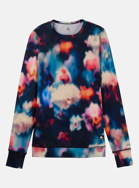 BURTON バートン Women's Midweight Crew 25-26 スノーボード アクセサリー Floral Blur