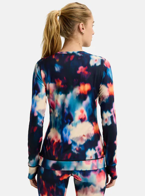 BURTON バートン Women's Midweight Crew 25-26 スノーボード アクセサリー Floral Blur