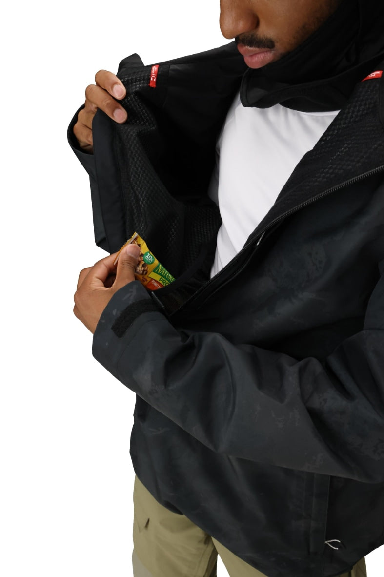 686 ロクハチロク MENS GORE-TEX FRAGMENT SHELL ANORAK BLACK HEMISPHERE 25-26 スノーボード ウェア