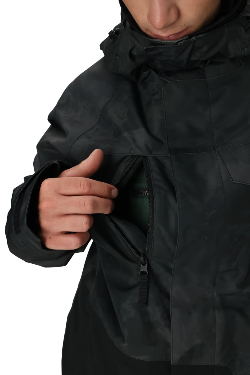 686 ロクハチロク MENS GEO INSULATED JACKET BLACK HEMISPHERE 25-26 スノーボード ウェア