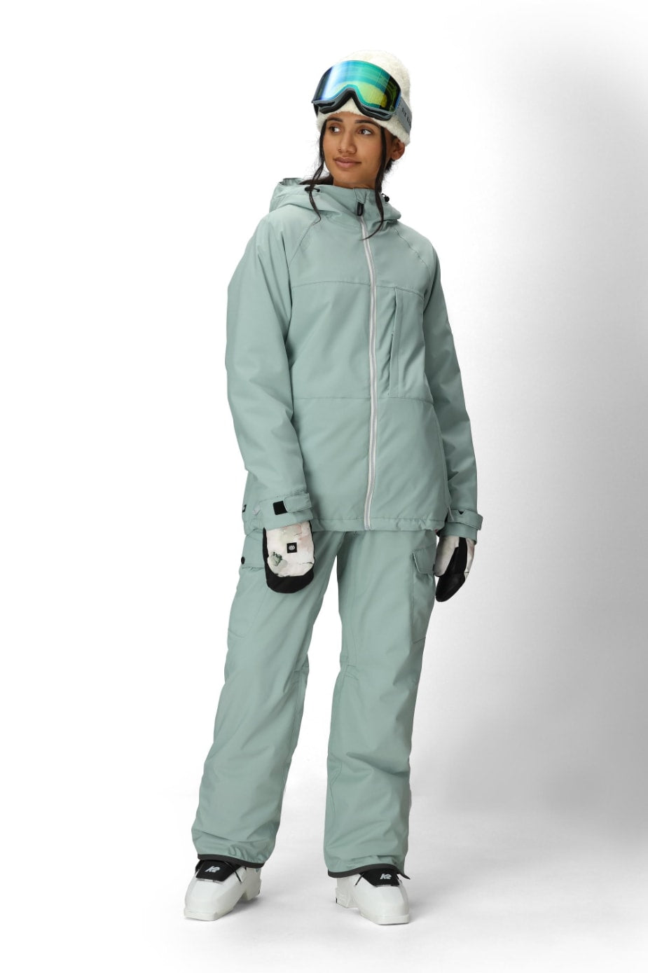 686 ロクハチロク WOMENS AURA INSULATED CARGO PANT DUSTY MARINE 25-26 スノーボード ウェア