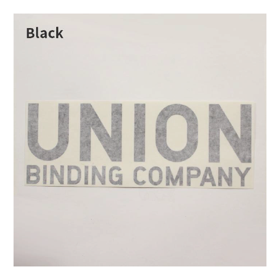 UNION ユニオン [union] UBC DIECUT 10 INCH 25-26 スノーボード ステッカー Black