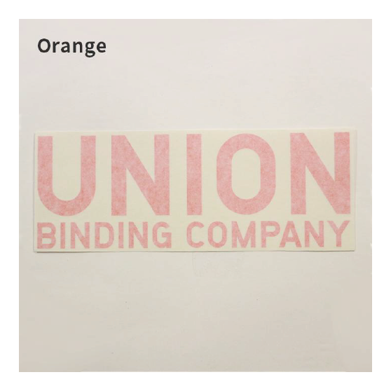 UNION ユニオン [union] UBC DIECUT 10 INCH 25-26 スノーボード ステッカー Orange