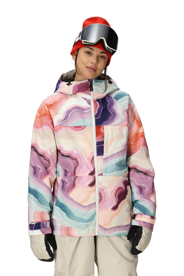 686 ロクハチロク WOMENS ATHENA INSULATED JACKET SEDIMENTARY PRINT 25-26 スノーボード ウェア