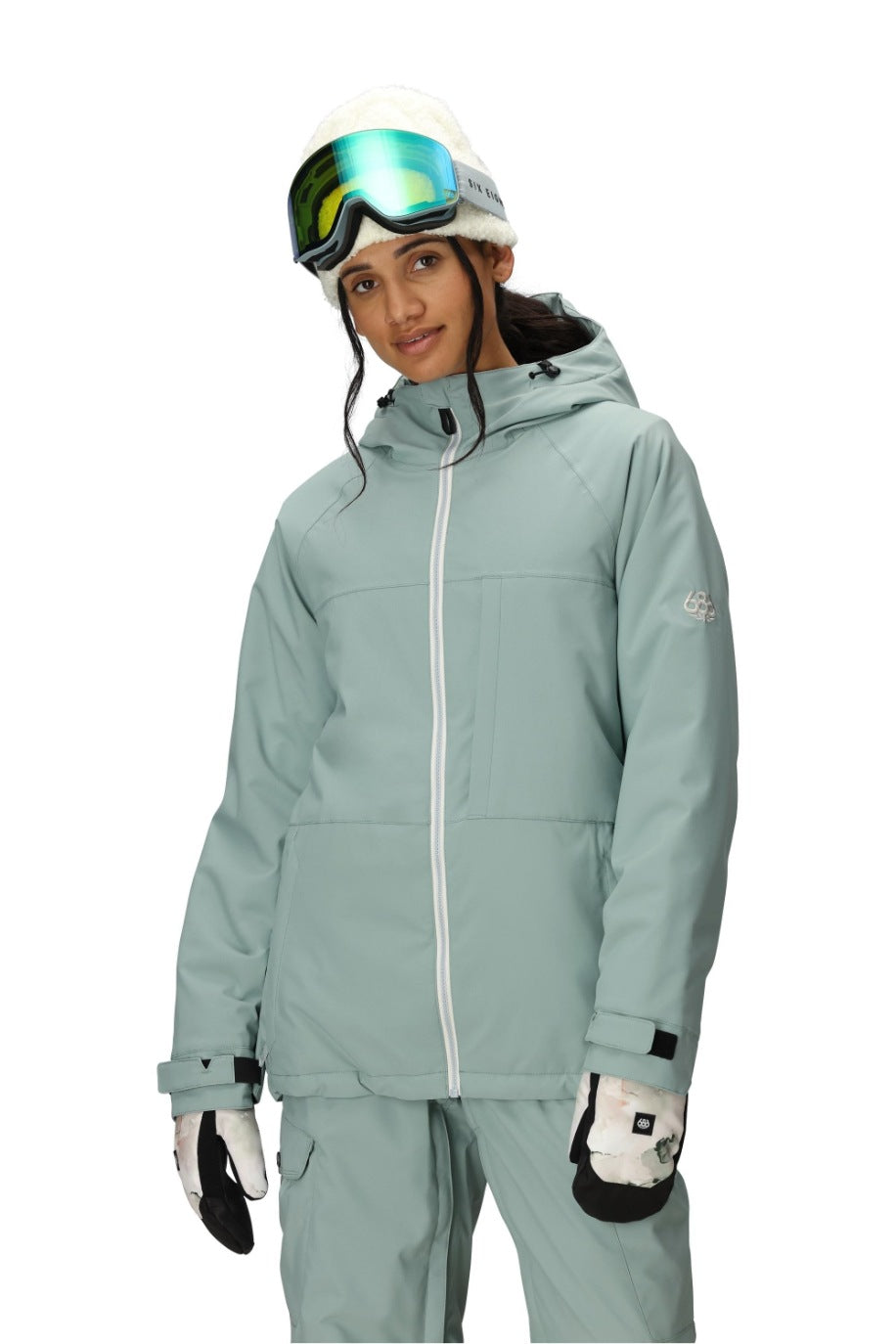 686 ロクハチロク WOMENS ATHENA INSULATED JACKET DUSTY MARINE 25-26 スノーボード ウェア