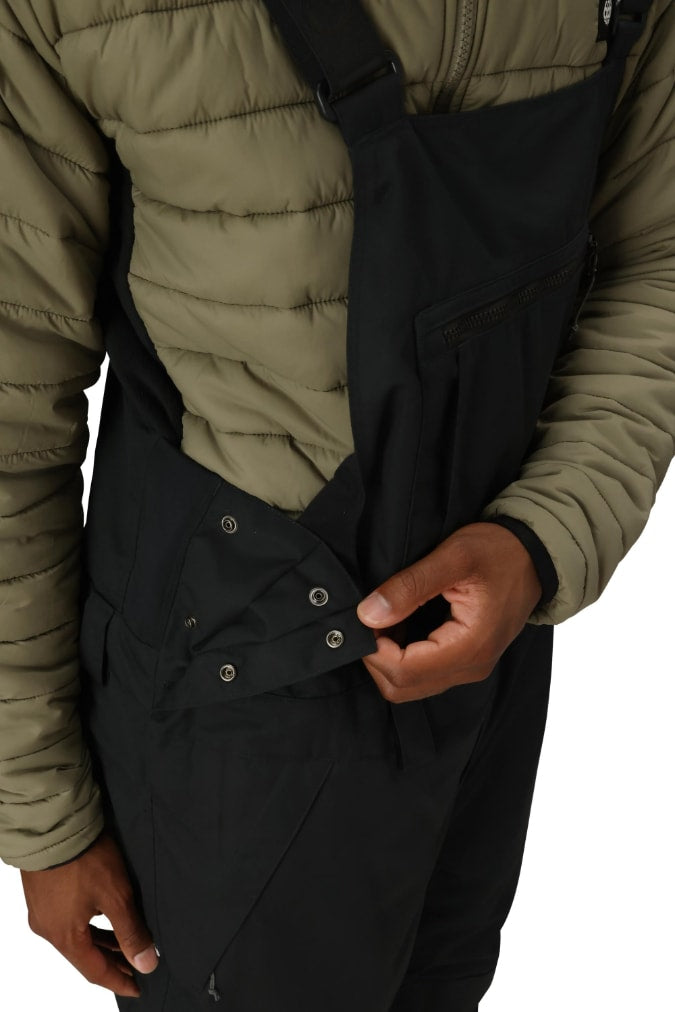 686 ロクハチロク MENS HOT LAP INSULATED BIB BLACK 25-26 スノーボード ウェア
