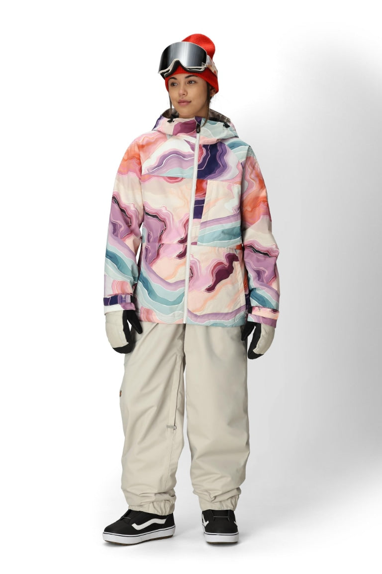 686 ロクハチロク WOMENS ATHENA INSULATED JACKET SEDIMENTARY PRINT 25-26 スノーボード ウェア