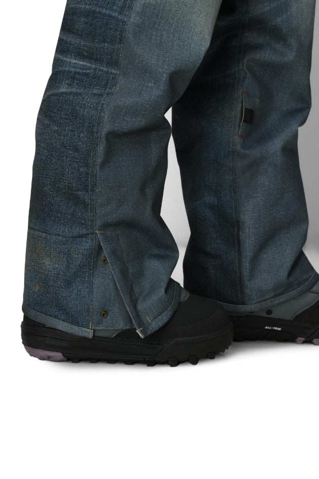 686 ロクハチロク WOMENS DECONSTRUCTED DENIM INSULATED PANT INDIGO DENIM 25-26 スノーボード ウェア