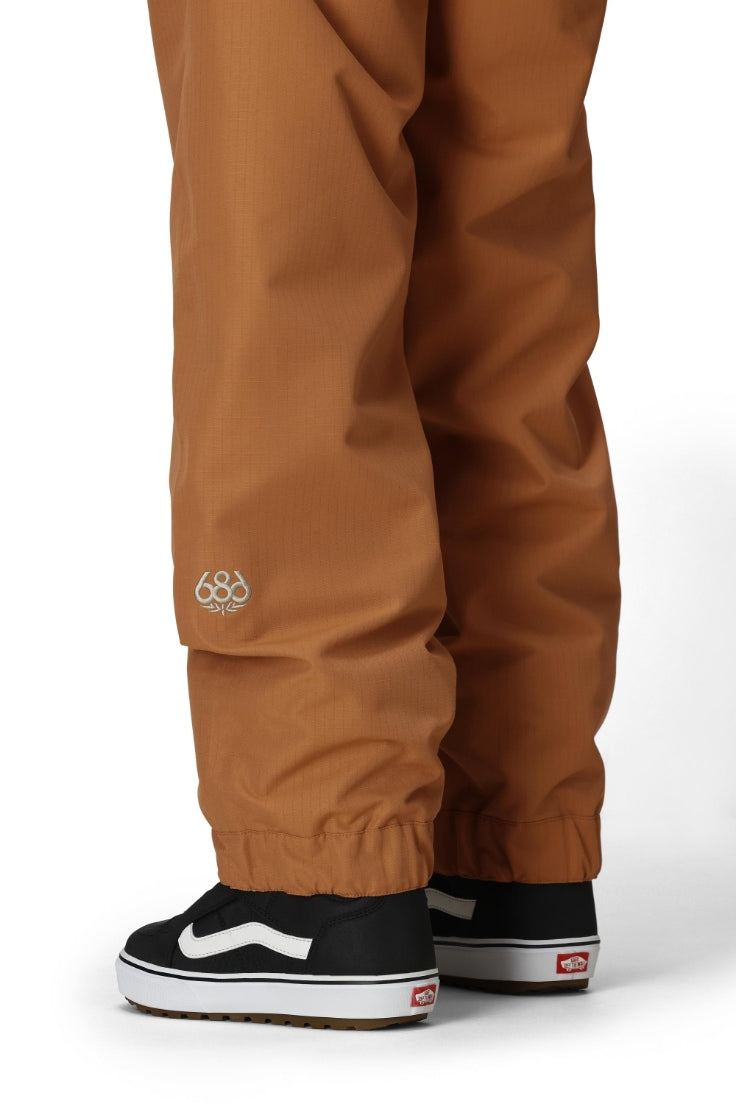 686 ロクハチロク WOMENS OUTLINE SHELL PANT CARAMEL RIPSTOP 25-26 スノーボード ウェア