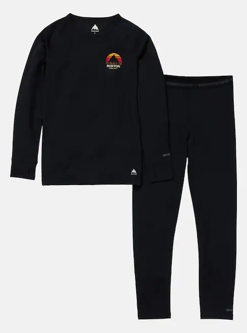 BURTON バートン Kids' Lightweight Base Layer Set 25-26 スノーボード アクセサリー True Black
