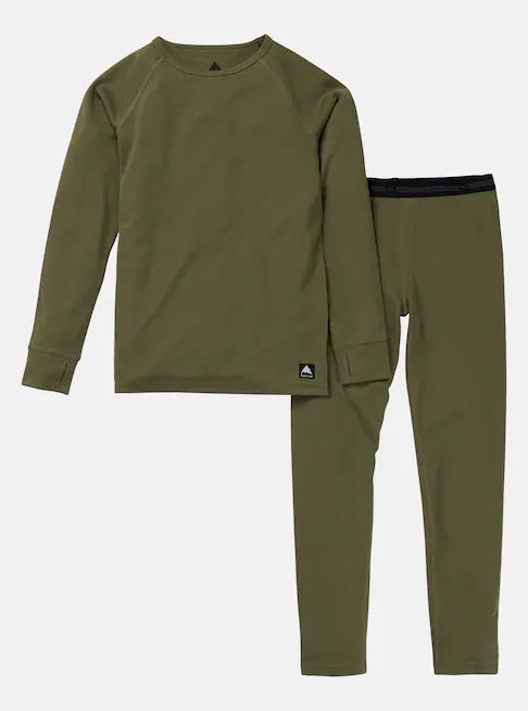 BURTON バートン Kids' Lightweight Base Layer Set 25-26 スノーボード アクセサリー Forest Moss